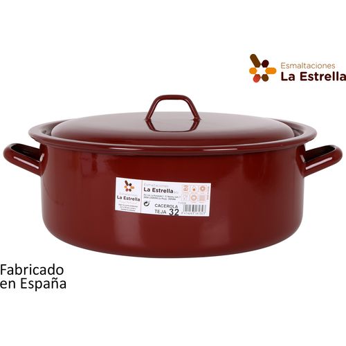 La Estrella Cacerola Esmalte Marron , Leroy Merlin