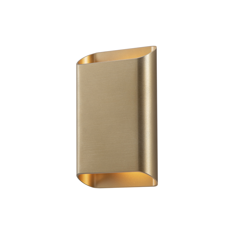 Aplică PLAK LED 14W IP65 dublă emisie 3000K CRI90 cu finisaj metal auriu - Interior Design Lighting Rossini Group