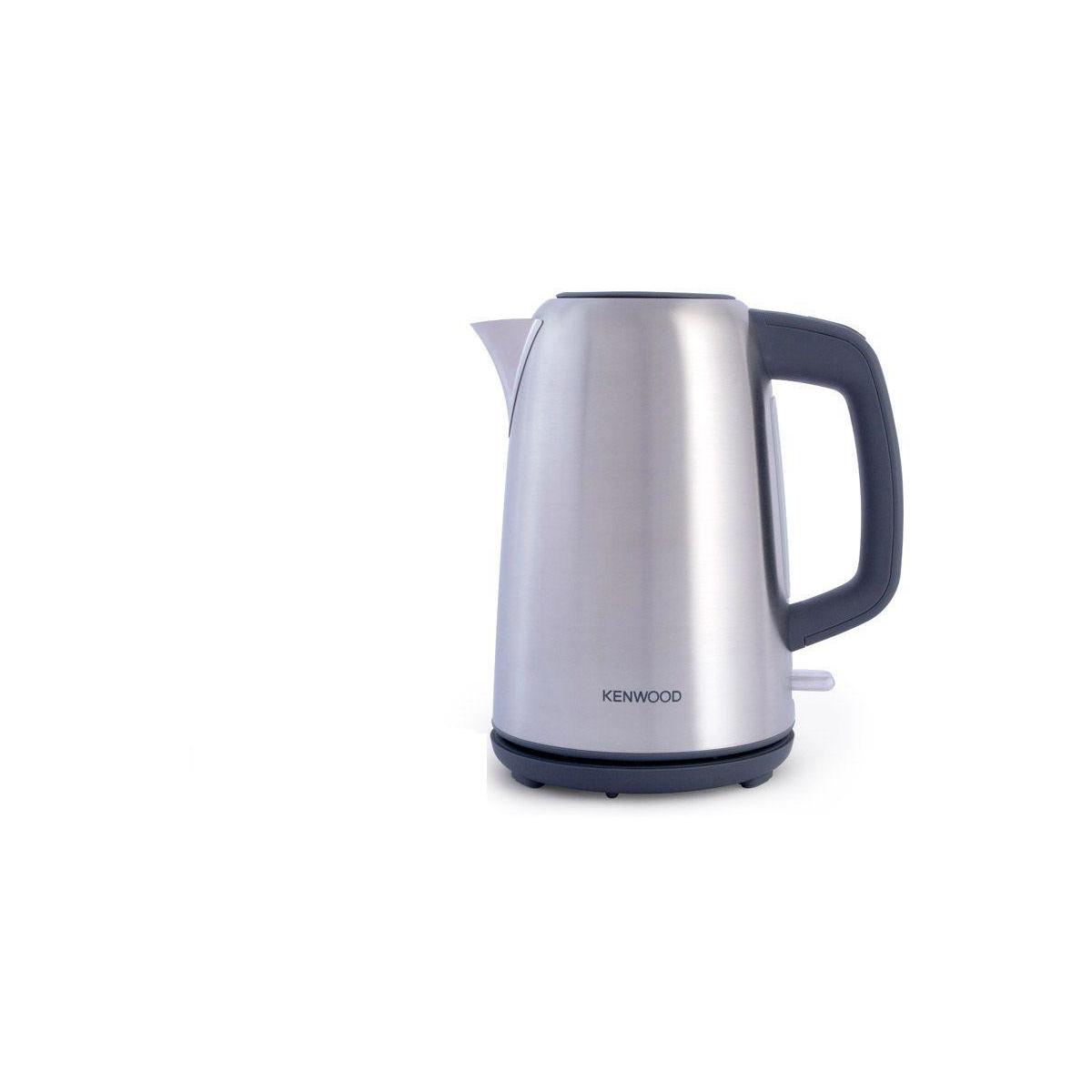Kenwood SJM490 Bollitore in acciaio, capacità 1,7L, base tonda girevole a 360 gradi e removibile, blocco sicurezza, spegnimento automatico, manico te
