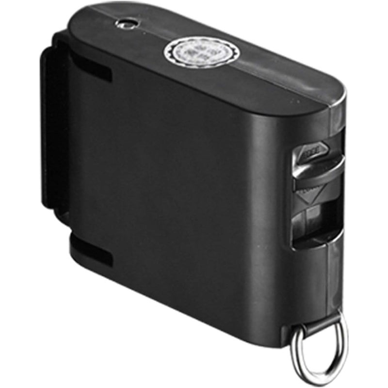 Automatyczna, zwijana linka do suszenia ubrań, 4,2 metra, czarna, z antypoślizgową powłoką TPU, do zawieszenia na ścianie i suszenia na zewnątrz.