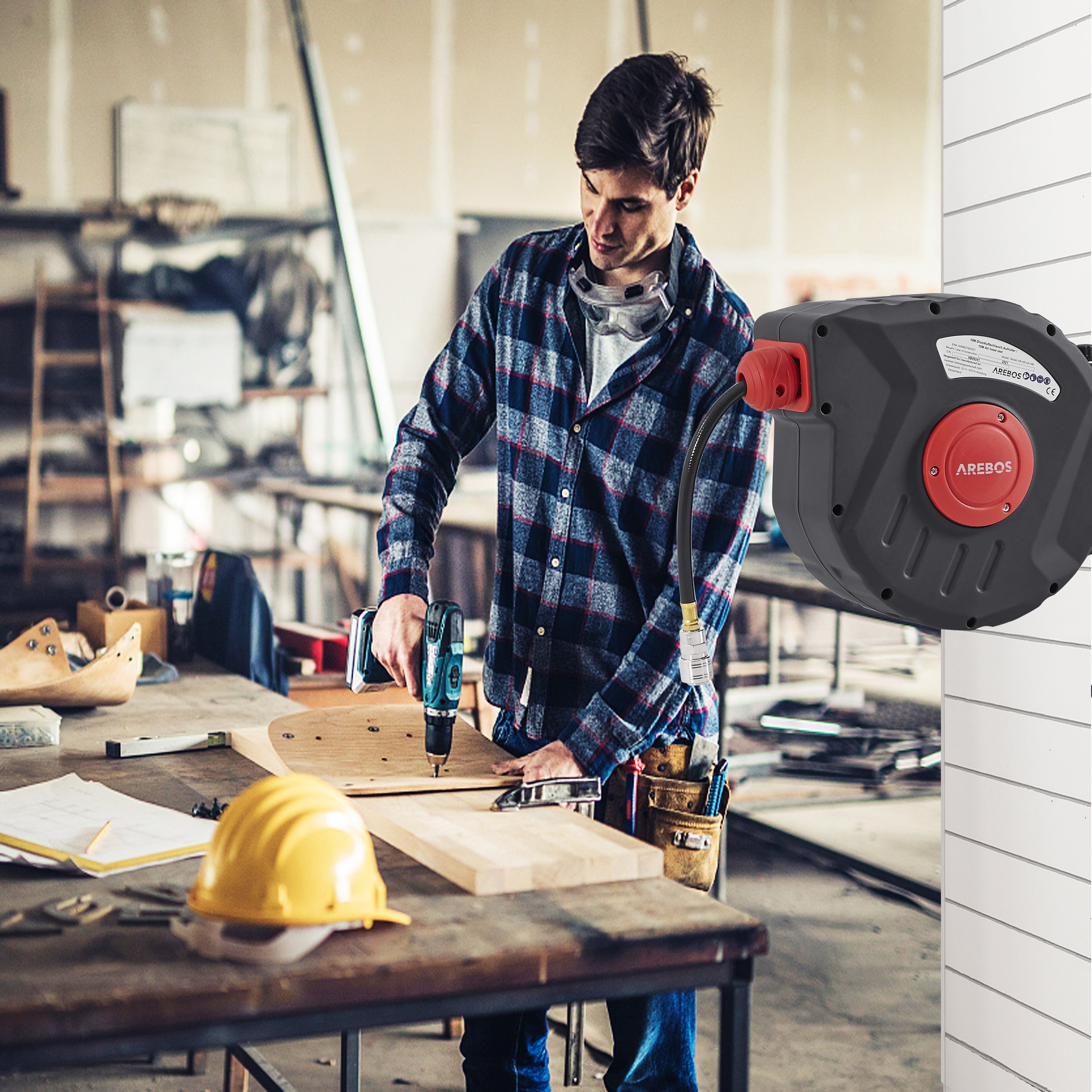 Avvolgitubo Aria Compressa - 10 M - 8 Bar