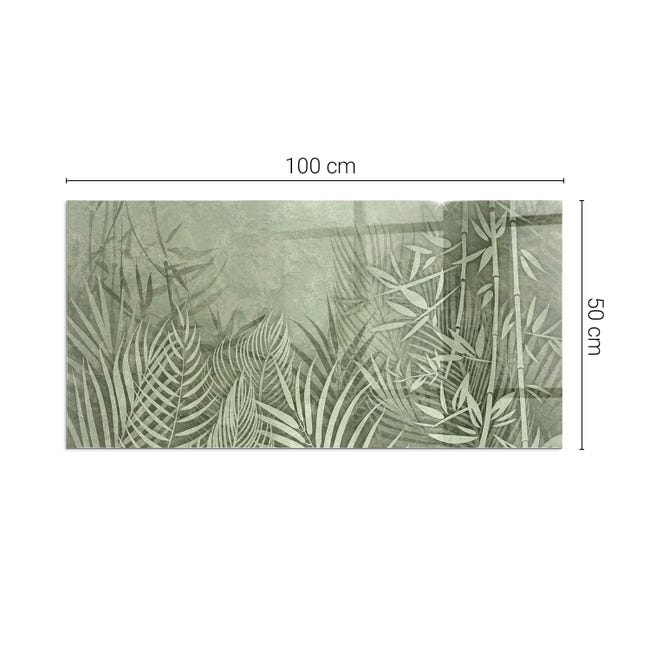 Tulup Tirages sur toile - art mural - tirages sur toile - thème d'image - 100x50 cm - Paysage - Vert - Palmiers Sur La Plage Tulup Tirages sur toile - art mural - tirages sur toile - thème d'image - 100x50 cm - Paysage - Vert - Palmiers Sur La Plage