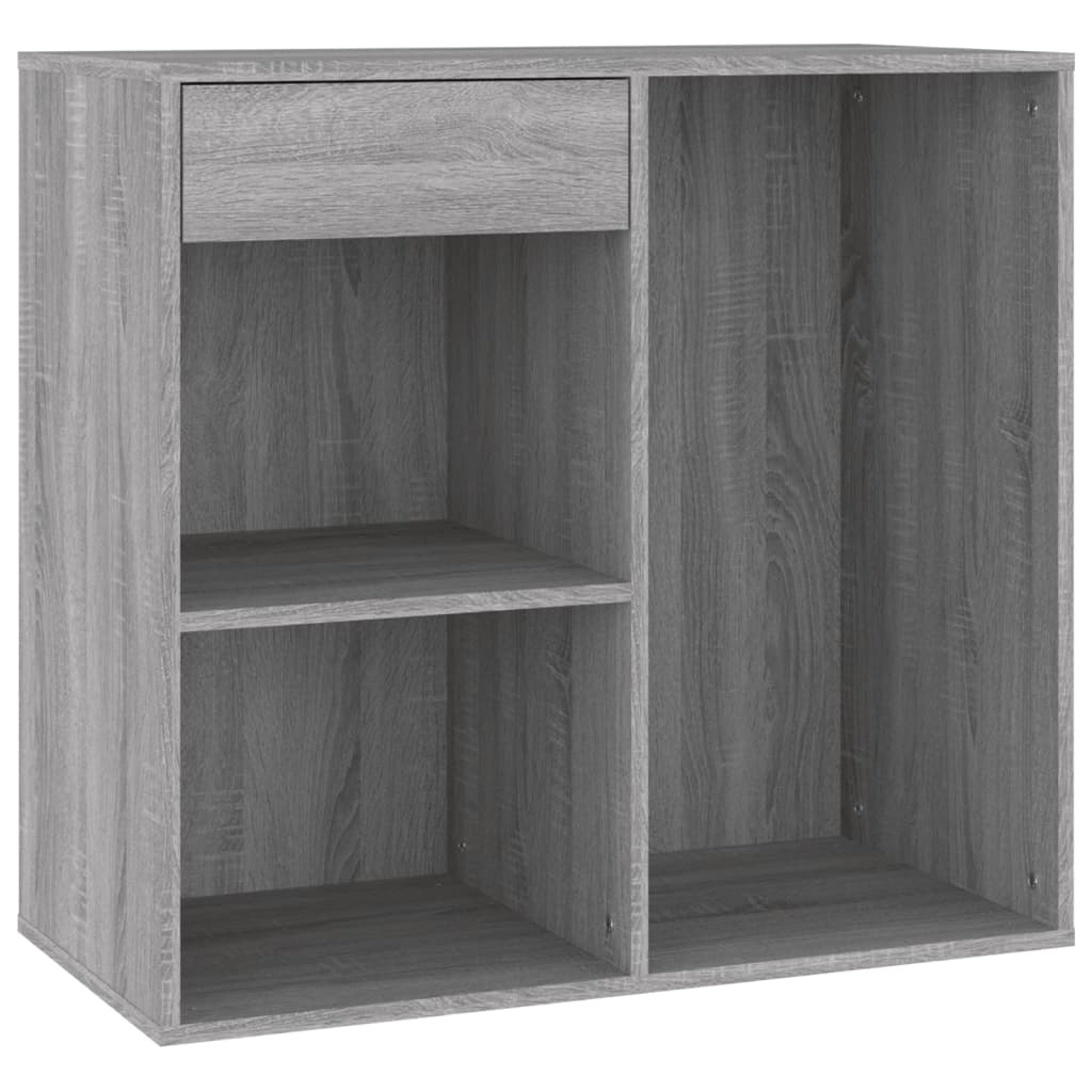 Mueble de almacenaje | armario maquillaje madera contrachapada gris sonoma 80x40x75 cm cfw959094