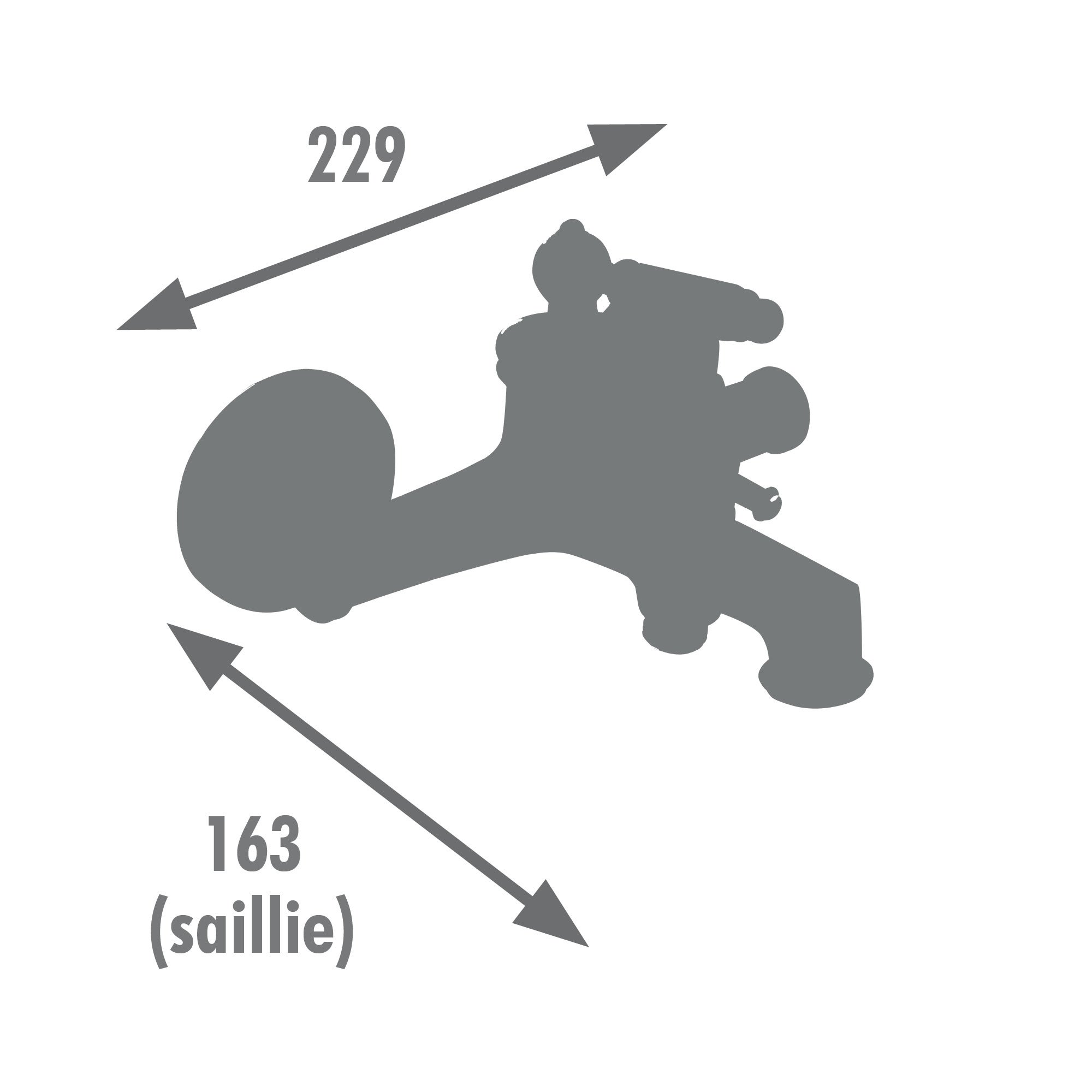 Edouard Rousseau - Mitigeur Bain-Douche ANTIGUA - Chromé - 2