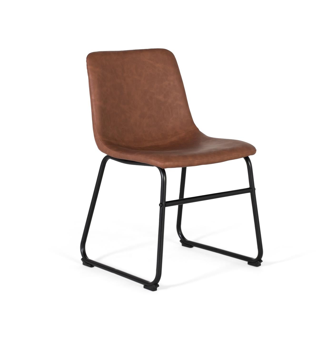 Krzesło tapicerowane PU 58 cm, styl nowoczesny - 80x50x54 GYC