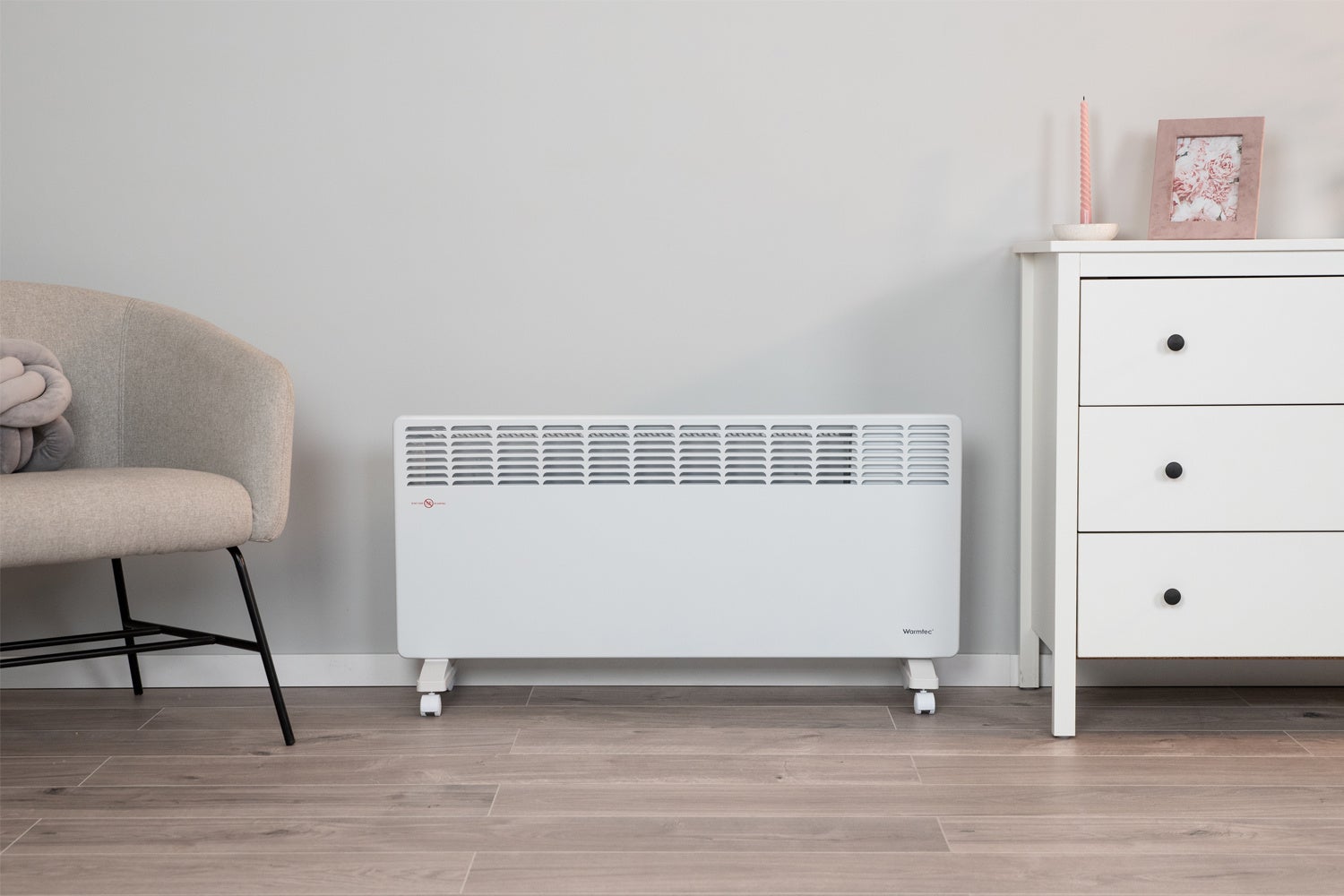 Grzejnik elektryczny konwektorowy 2500W IP24 Wi-Fi Biały Warmtec EWE+ 2500 - 7