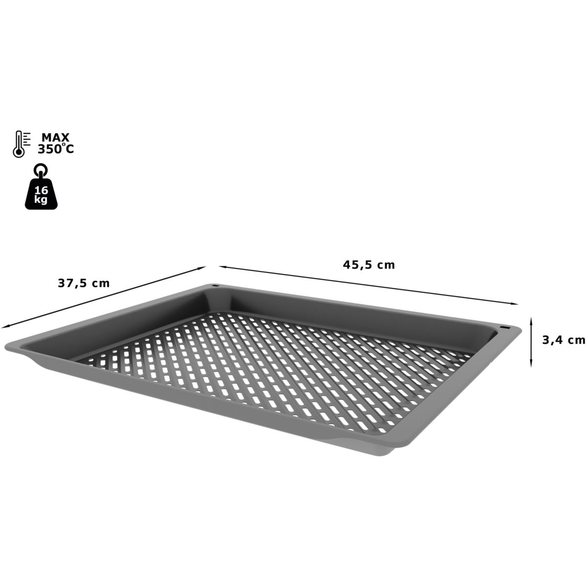 Taca Air Fry Bosch HEZ629070 zdrowe gotowanie łatwa do czyszczenia emalia - 4