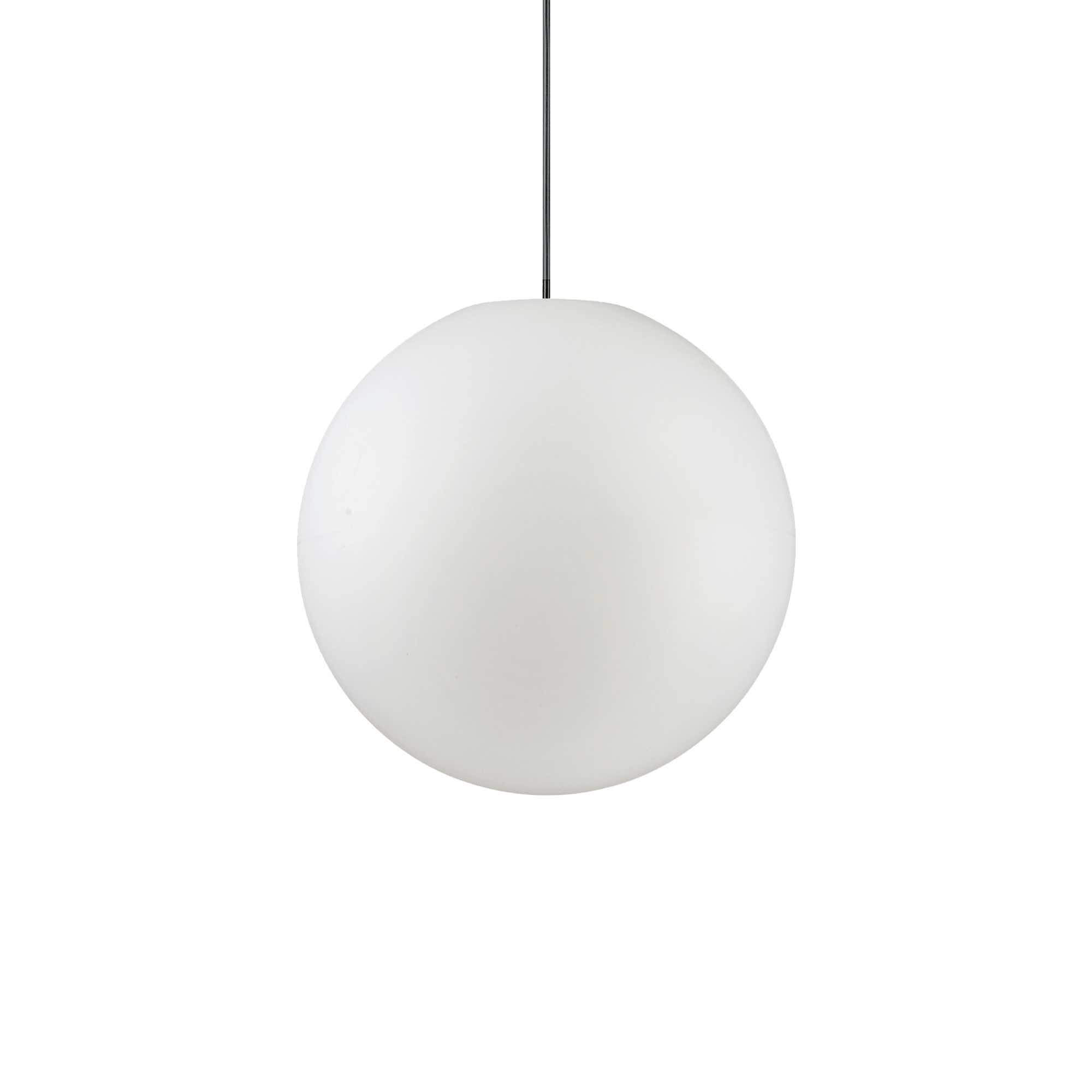 Ideal Lux  Suspension Blanche Sole 1 Ampoule En Plastique , Leroy Merlin