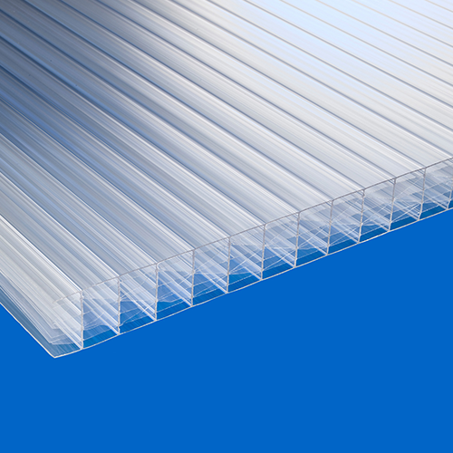 5 PLAQUES POLYCARBONATE ALVEOLAIRE EP.32MM - TRANSPARENT - 2,00M X 1,25M