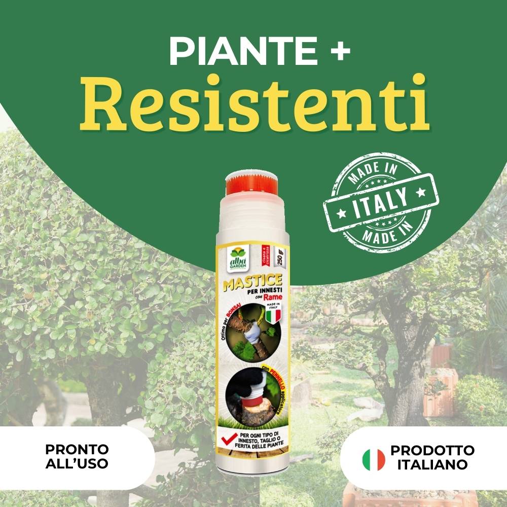 Mastice Per Innesti Albagarden Con Rame - Pasta Cicatrizzante Per Piante, 200 Gr