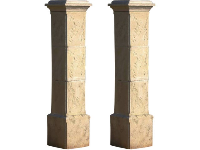 Lot de 2 piliers de portail 