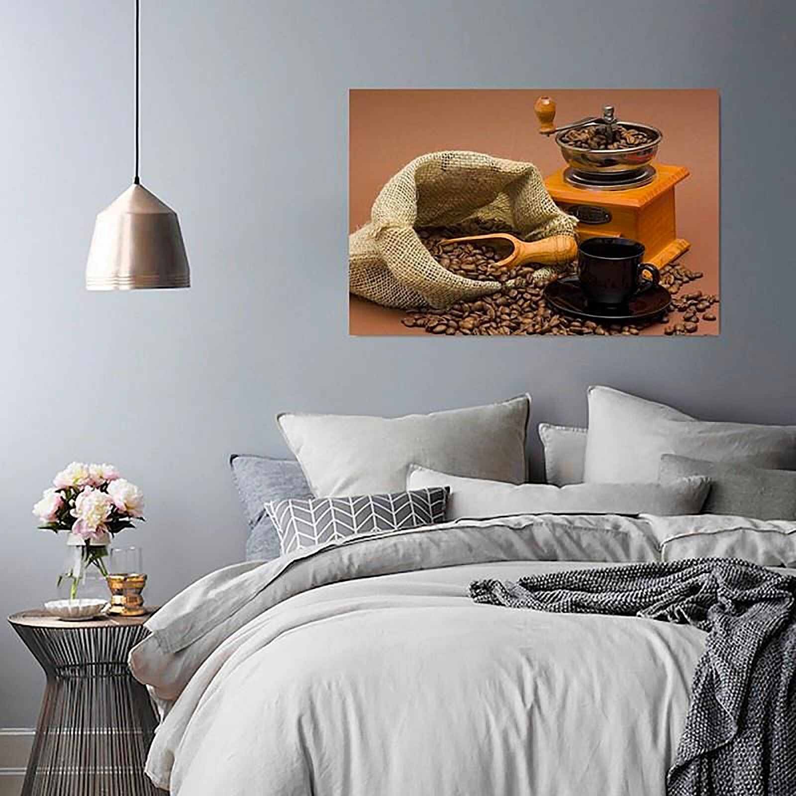 Tableau bois grains de café 2 - 80 x 60 cm - 2