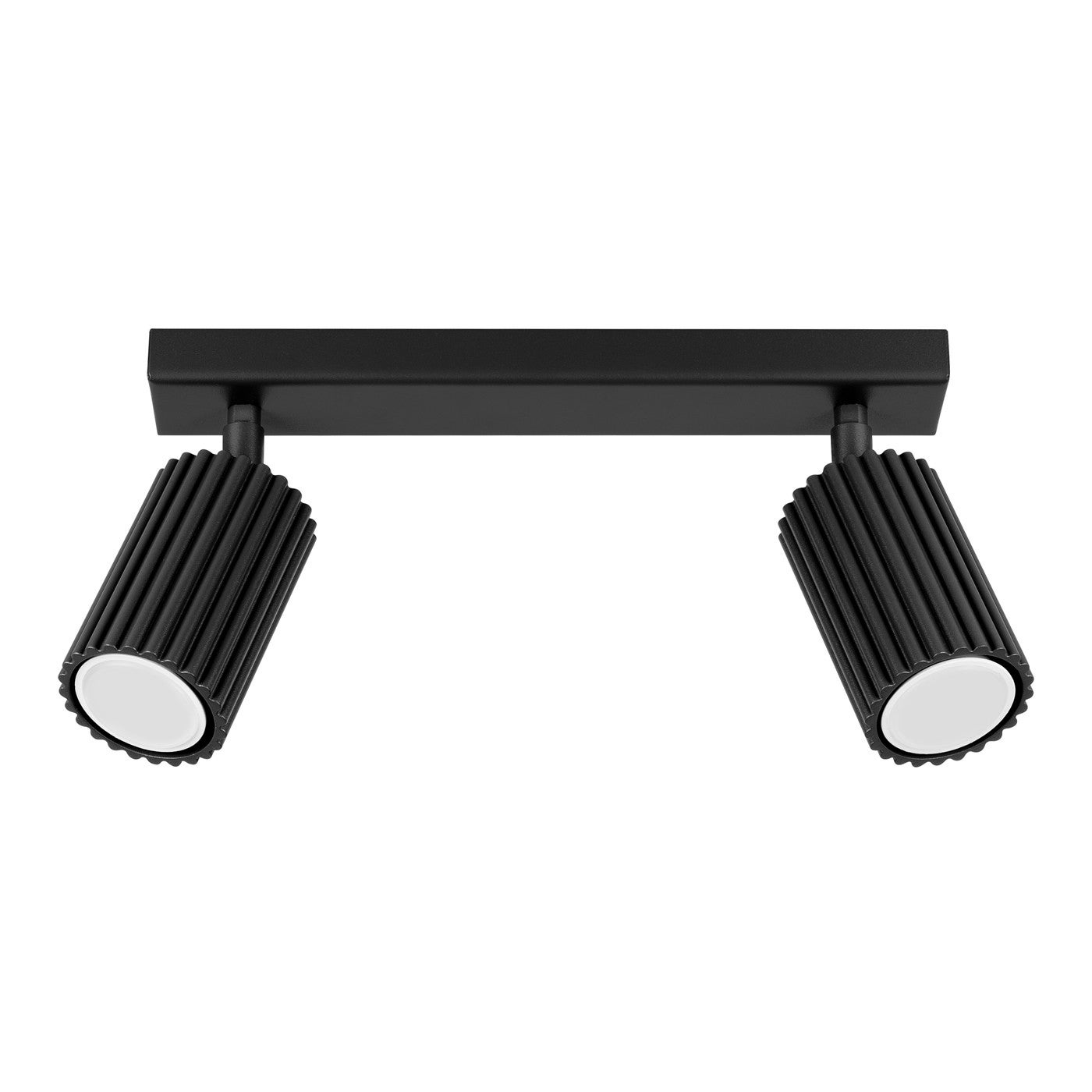 Reflektor sufitowy spot natynkowy Karbon listwa czarny 2xGU10x10W wym: 16,5 x 30 x 6,5 cm aluminium Sollux Lighting