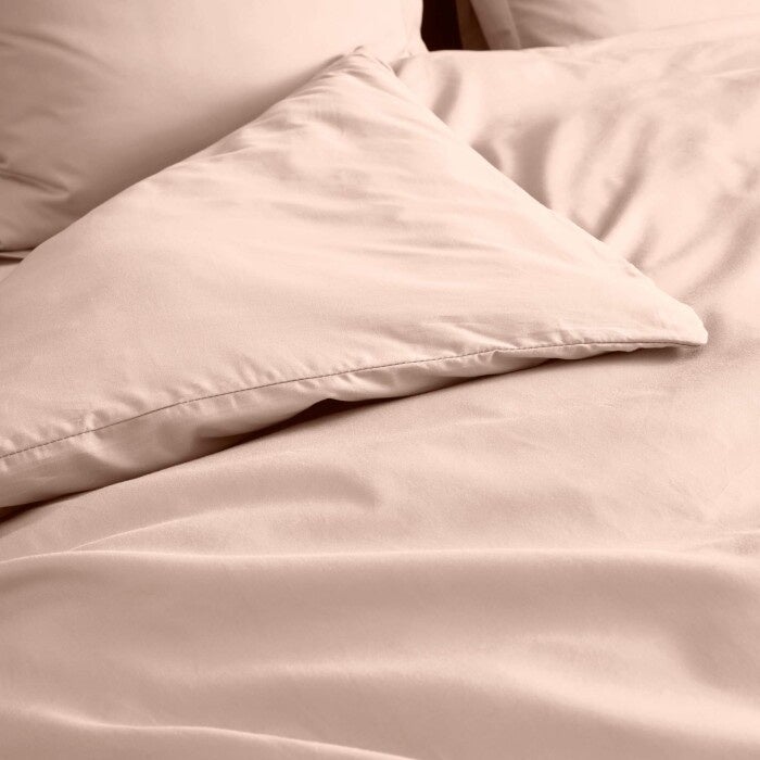 Housse de couette 2 personnes 240 x 220 cm percale de coton 78 fils Nude - 2
