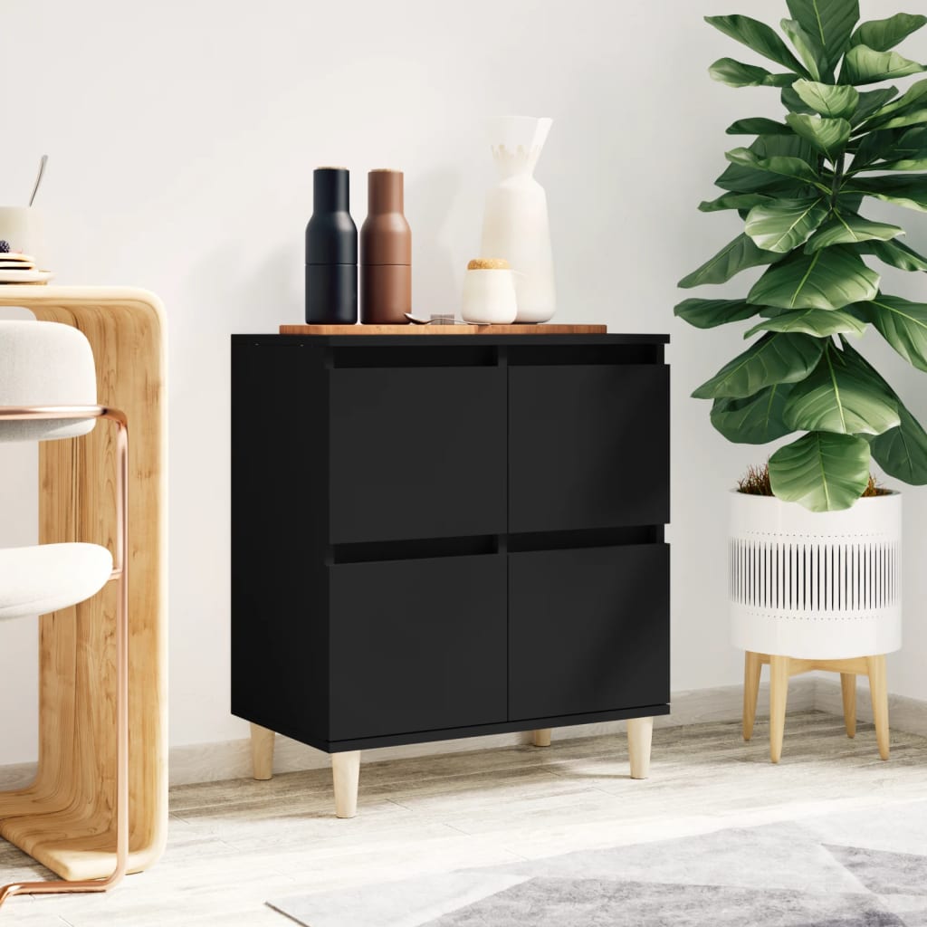 Buffet Blanc brillant 60x35x70 cm Bois d'ingnierie
