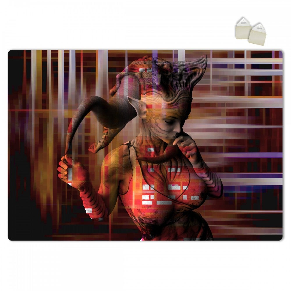 Mujer diablo - póster con estructura de pvc forex expandido de 3 mm de espesor - dimensiones 100x70 cm