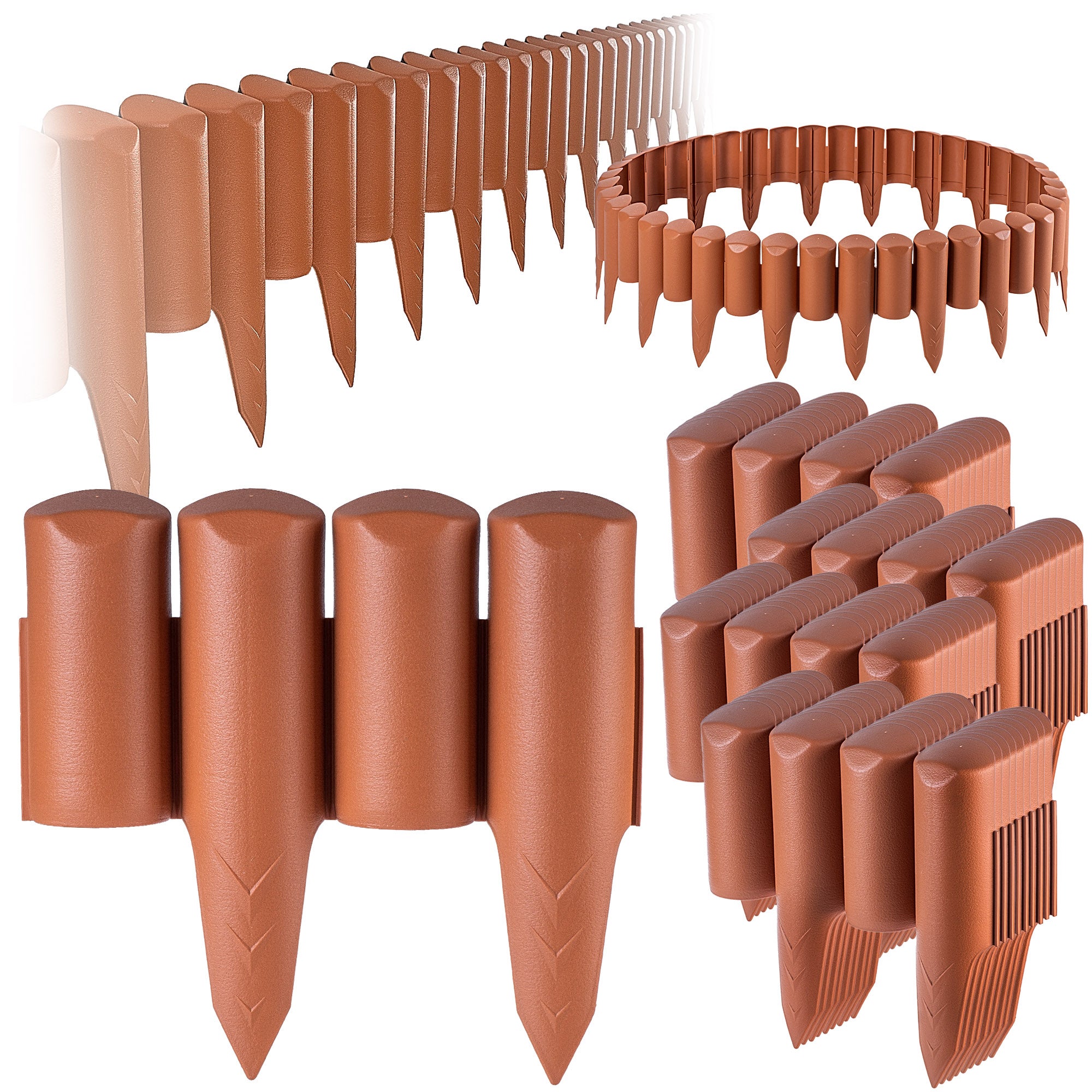 PALISADA OGRODOWA 960cm OBRZEŻE OGRODOWE PŁOTEK OGRODOWY PLASTIKOWY UV