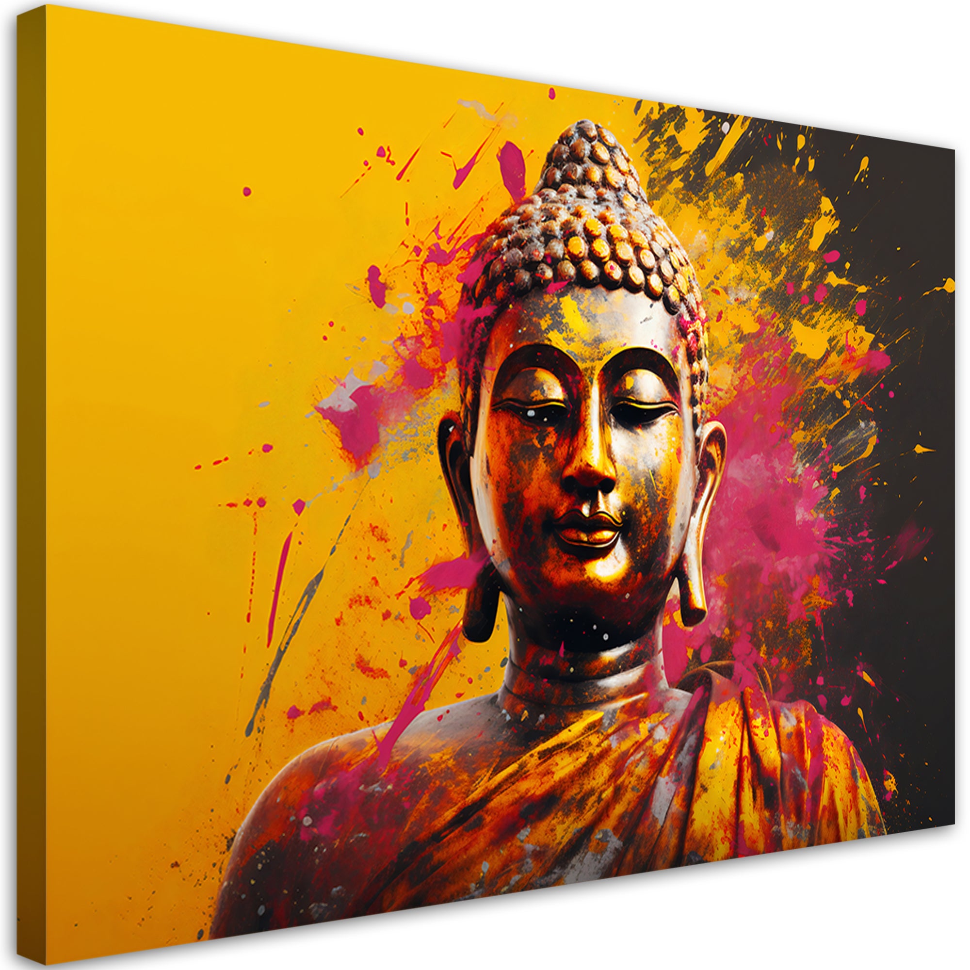 Obraz na płótnie, Budda na abstrakcyjnym tle 60x40