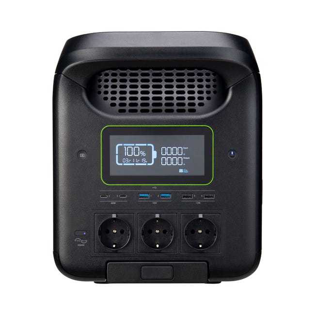 Acer APS312 Stazione Di Alimentazione Portatile 600W (512Wh, LiFePo4): Ricarica Rapida 2h, 9 Porte, Pannello Solare Incluso, Per Campeggio