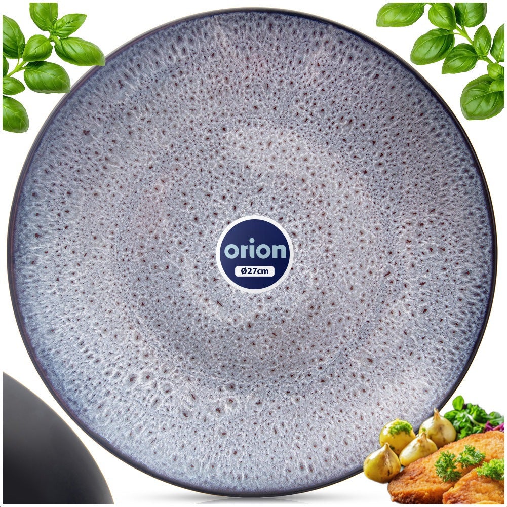 Talerz obiadowy płytki ceramiczny fioletowy GLAZE 27 cm - 5