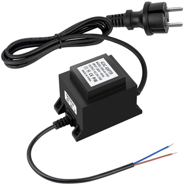 Transformateur Étanche IP68 24V 50W - Alimentation LED Et Pompes De Bassin Extérieur