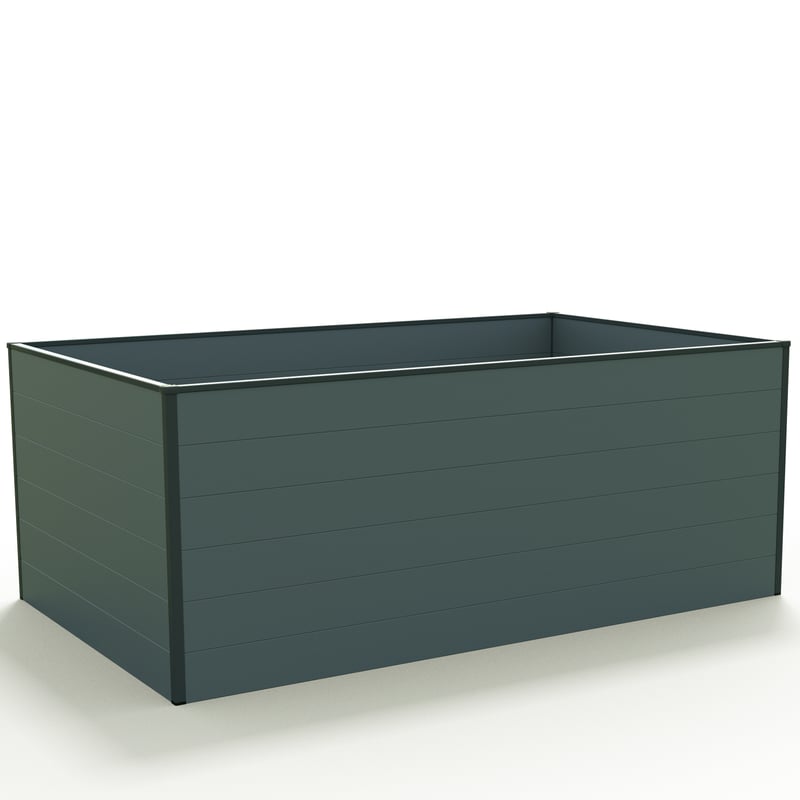 119 x 195 x 77 cm Grzadka podwyzszona, antracyt