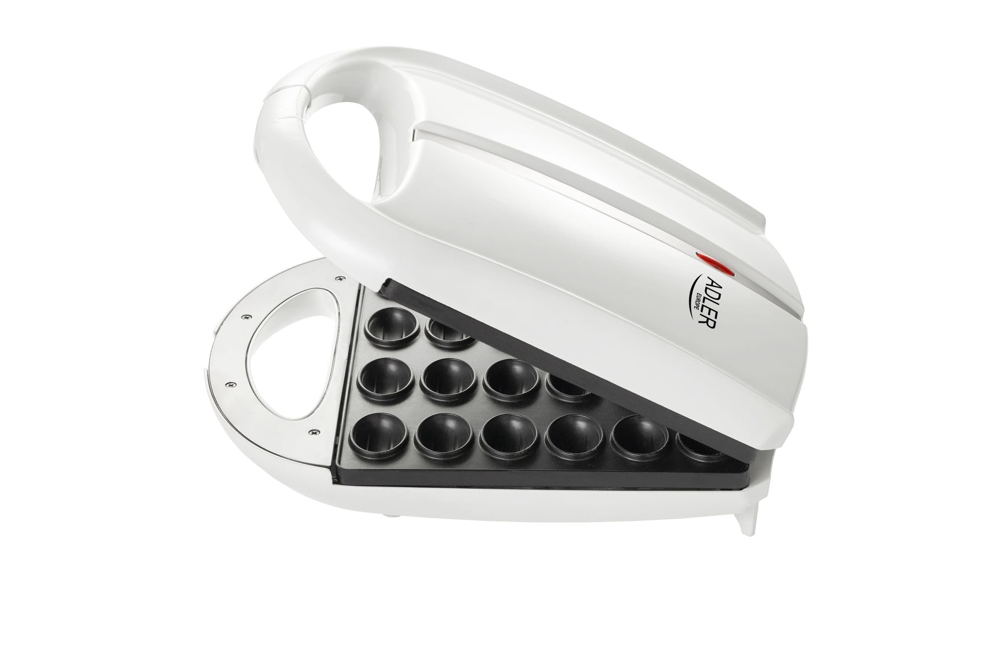 Macchina per 24 Metà di Biscotti Ripieni a Forma di Noce, Piastre Antiaderenti Adler Bianco AD3039 1600 - 6