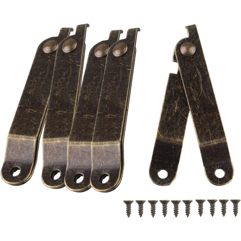 Enowelir Balamale pentru dulap, pachet de 5 balamale rotative pliabile pentru capac de cutie, 67 x 11 mm 5buc