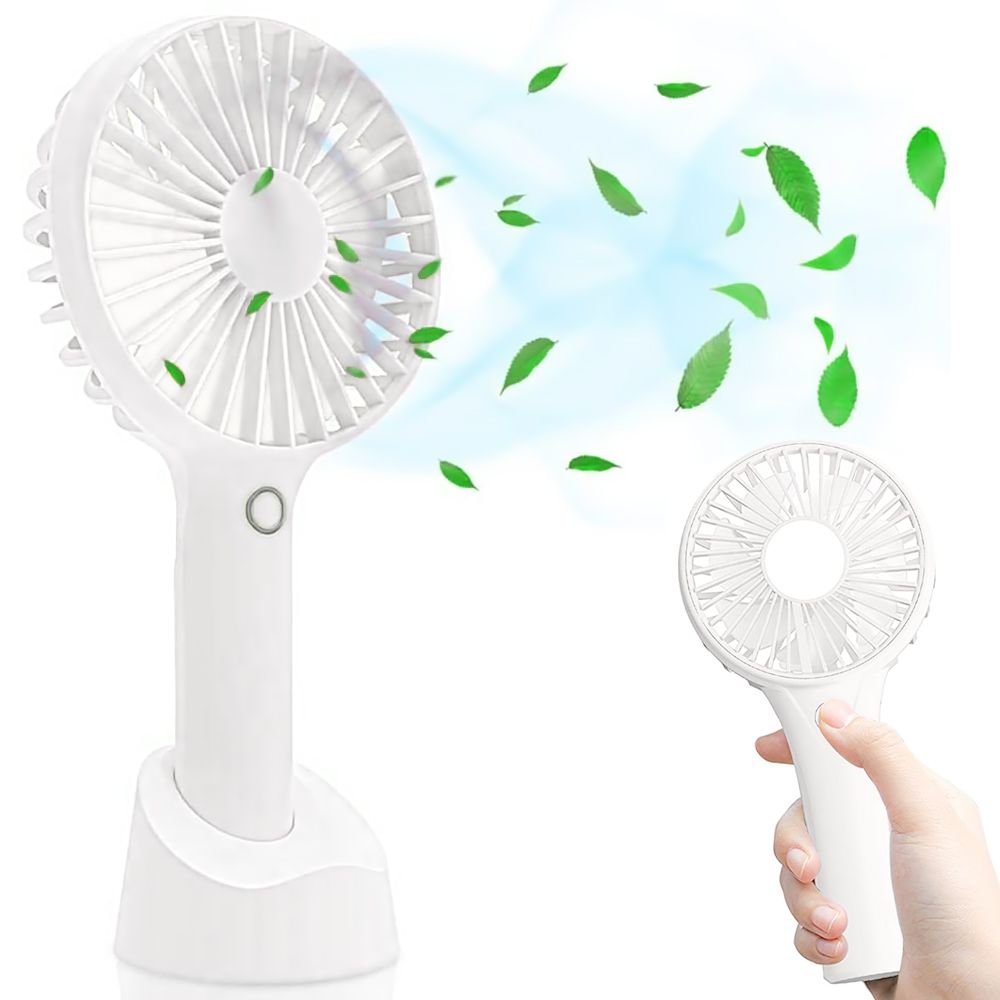 Ventilateur De Poche,Mini Ventilateur À Main Portable, À Piles