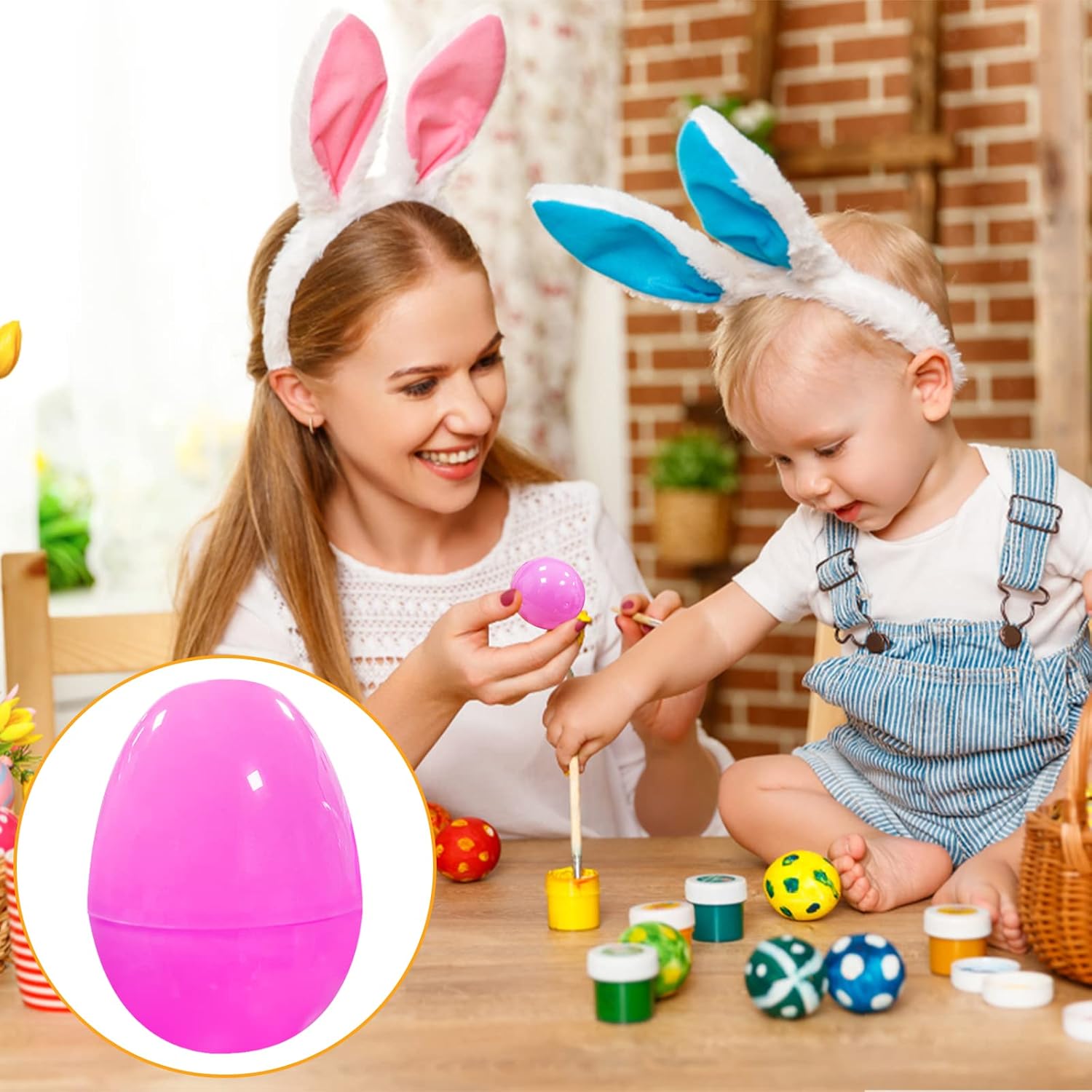Œufs de Pâques en plastique, œufs de Pâques en plastique remplissables pour la chasse aux œufs - 5