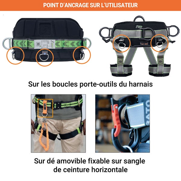 Longe élastique pour connexion d'outils - 5 kg - TS9000100 - 5