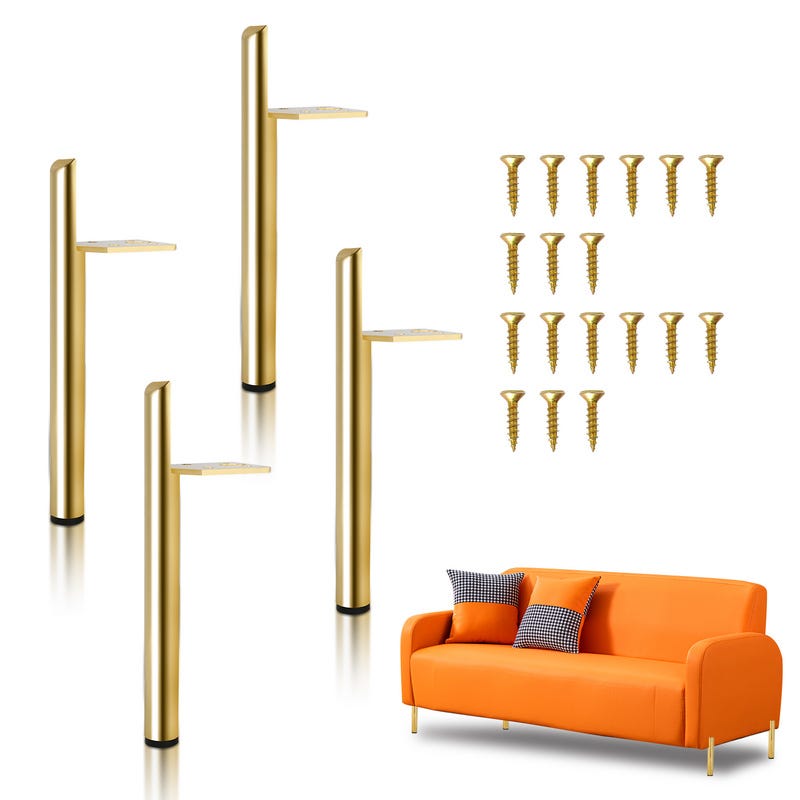 Gambe Per Mobili In Metallo Regolabili - Set Di 4 Gambe Per Divano Altezza 708 1181 Pollici Piedini Di Supporto Per Sediatavolinocomo 88446256