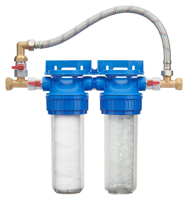 Station double anti-calcaire / anti-impuretés avec Bypass efficacité 12 mois ORIA