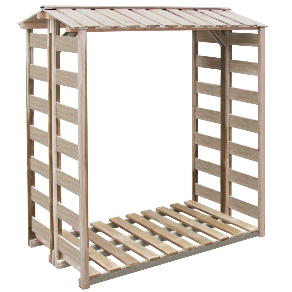 Cobertizo para leña 150x90x176 cm pino impregnado