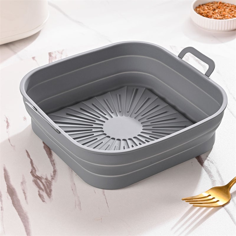 Pentola rotonda in silicone per friggitrice ad aria 18,5 cm Grey | Leroy Merlin