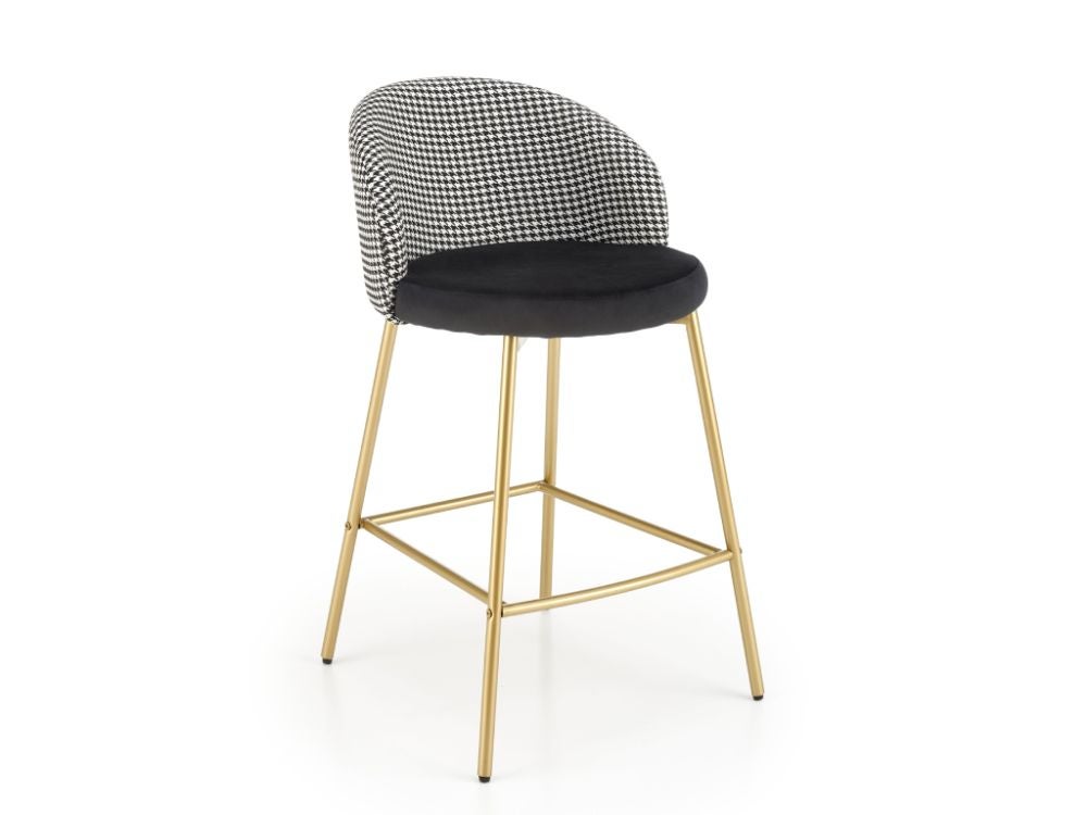 Hoker niski H-113 czarny/biały