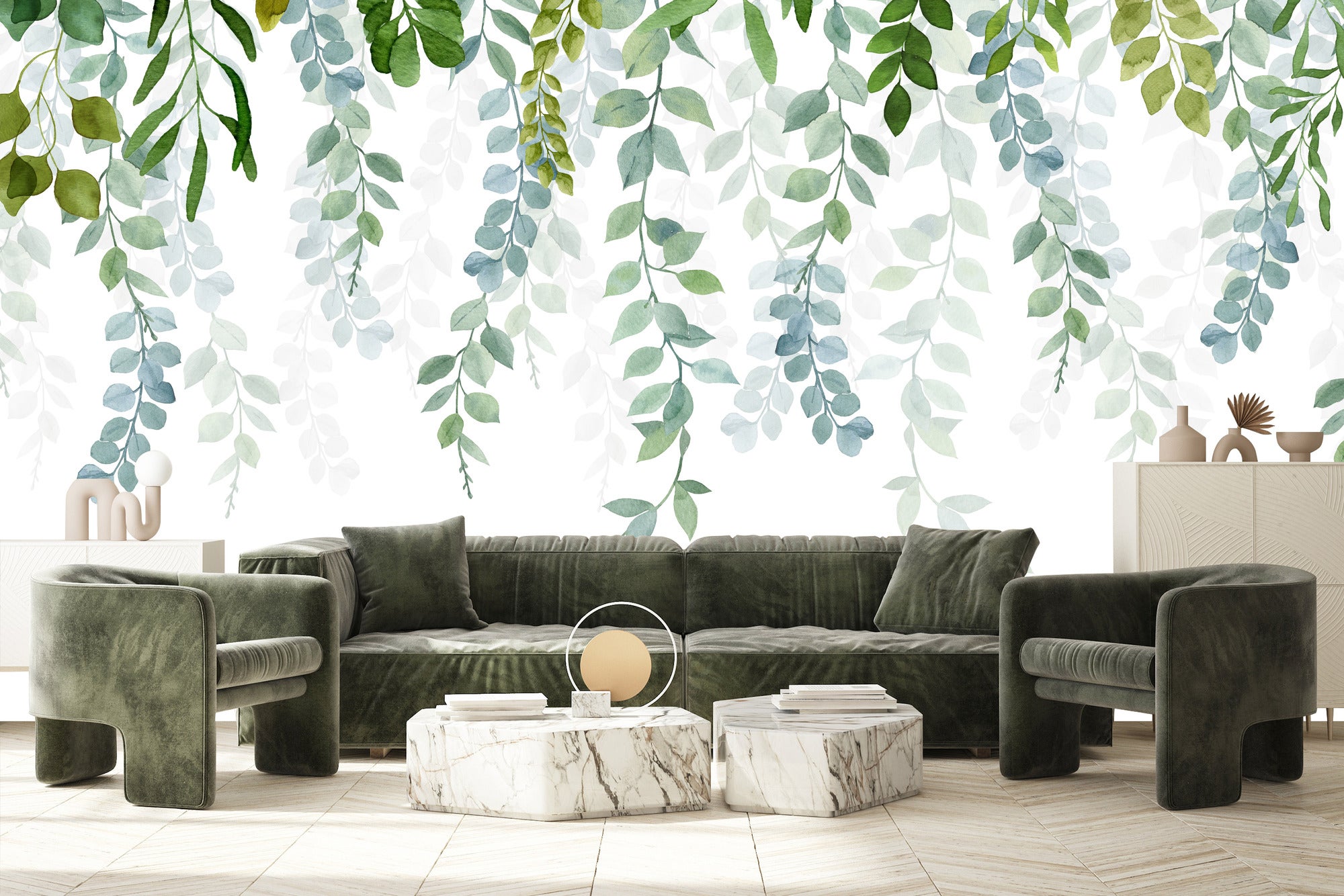 Papier Peint Intissé Photo FEUILLES Plantes Nature Pour Chambre 135cm x 90cm - 5