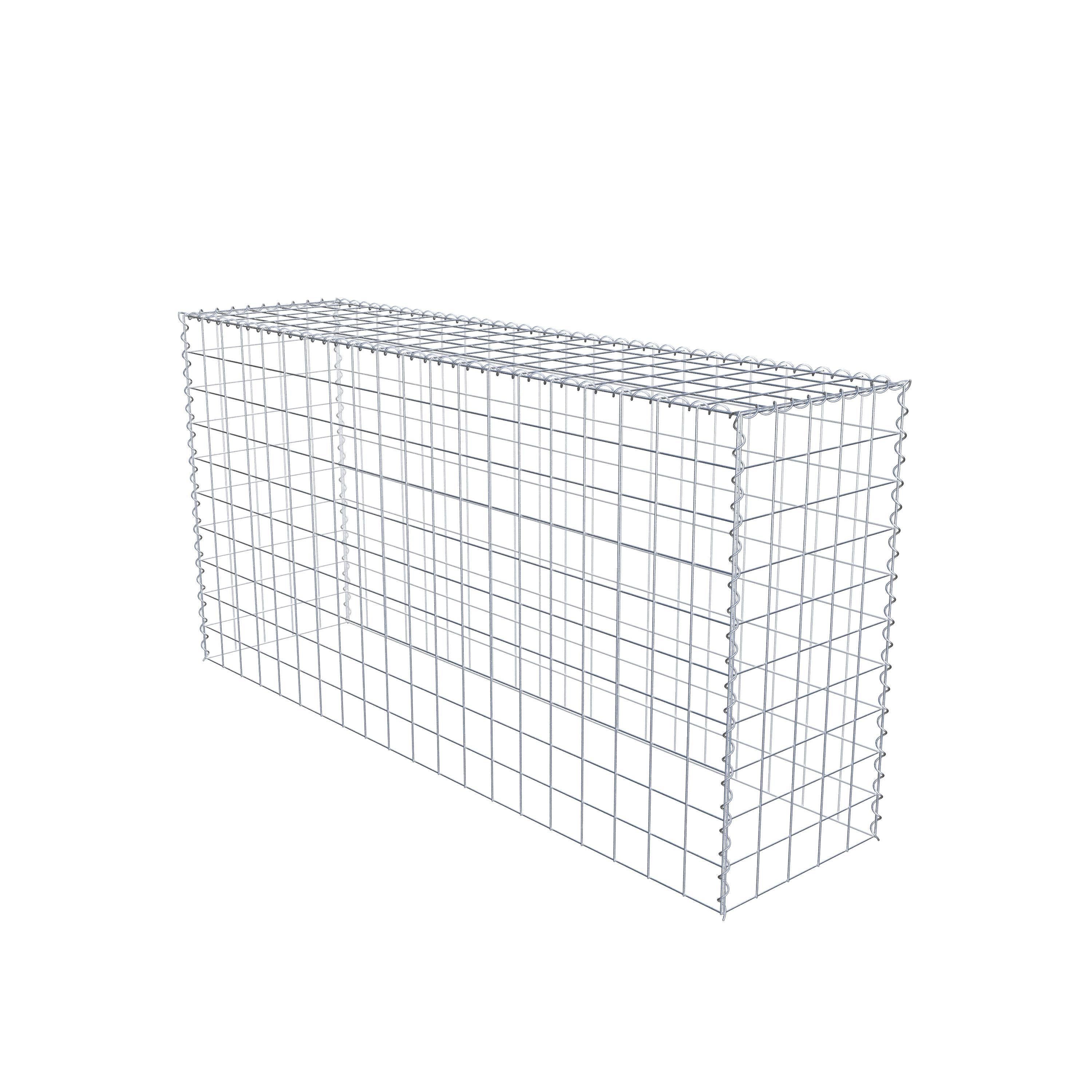 Gavión para apilar en acero galvanizado 200x100x50cm (LxAxP), malla 10 x 10cm, Espiral, sin rejilla inferior - 4