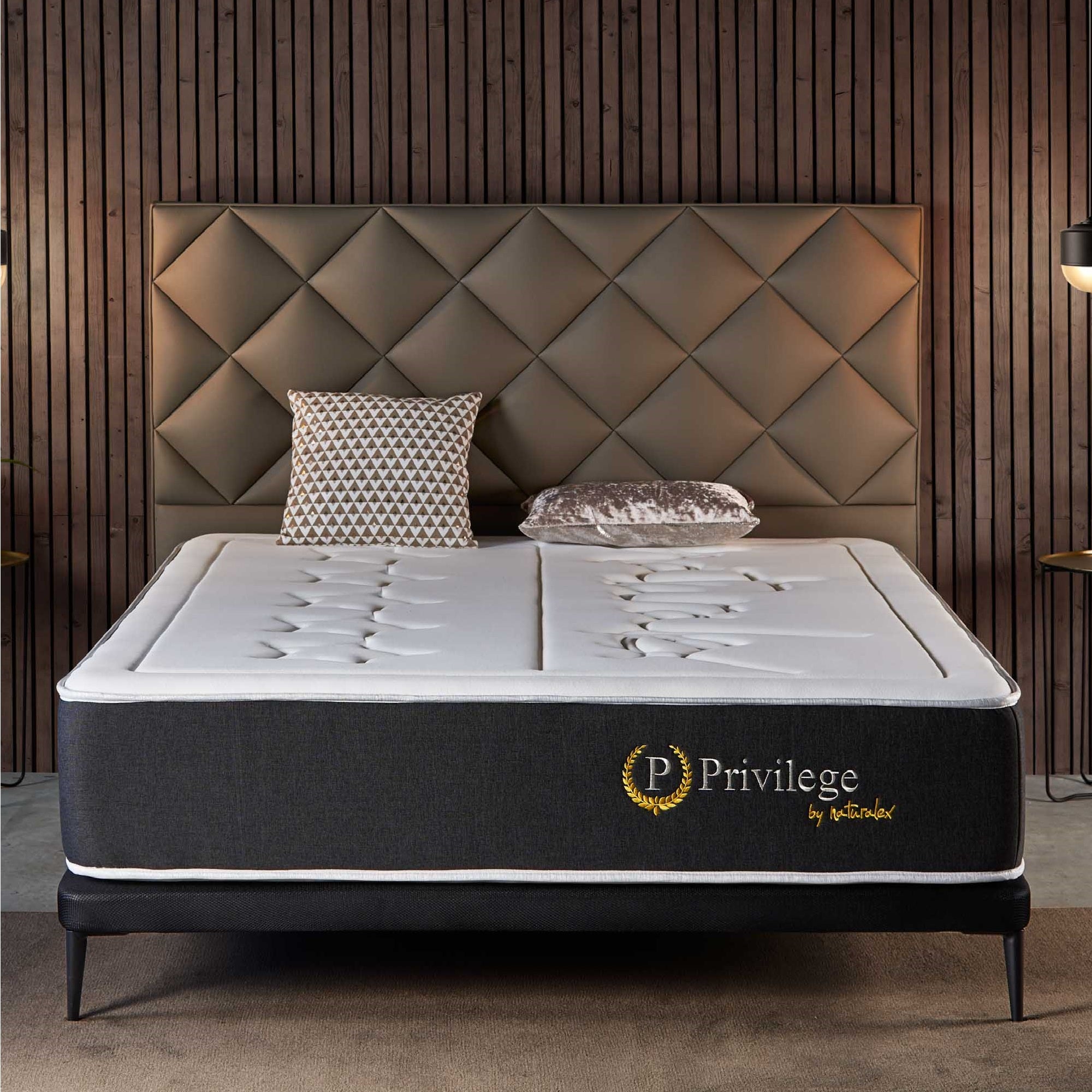 Privilege 140x200 cm - Multicouches HR - Blue Latex - Confort Premium - Mousse à Mémoire de forme - 7 Zones - Reversible - Haut de gamme - 2