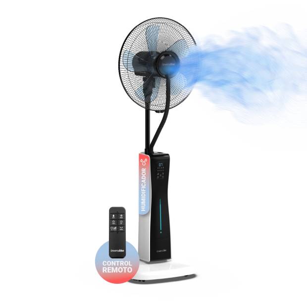 Ventilateur Brumisateur EGO 45 Cm à Piles - Usage Intérieur/extérieur, Pour Temps Chaud