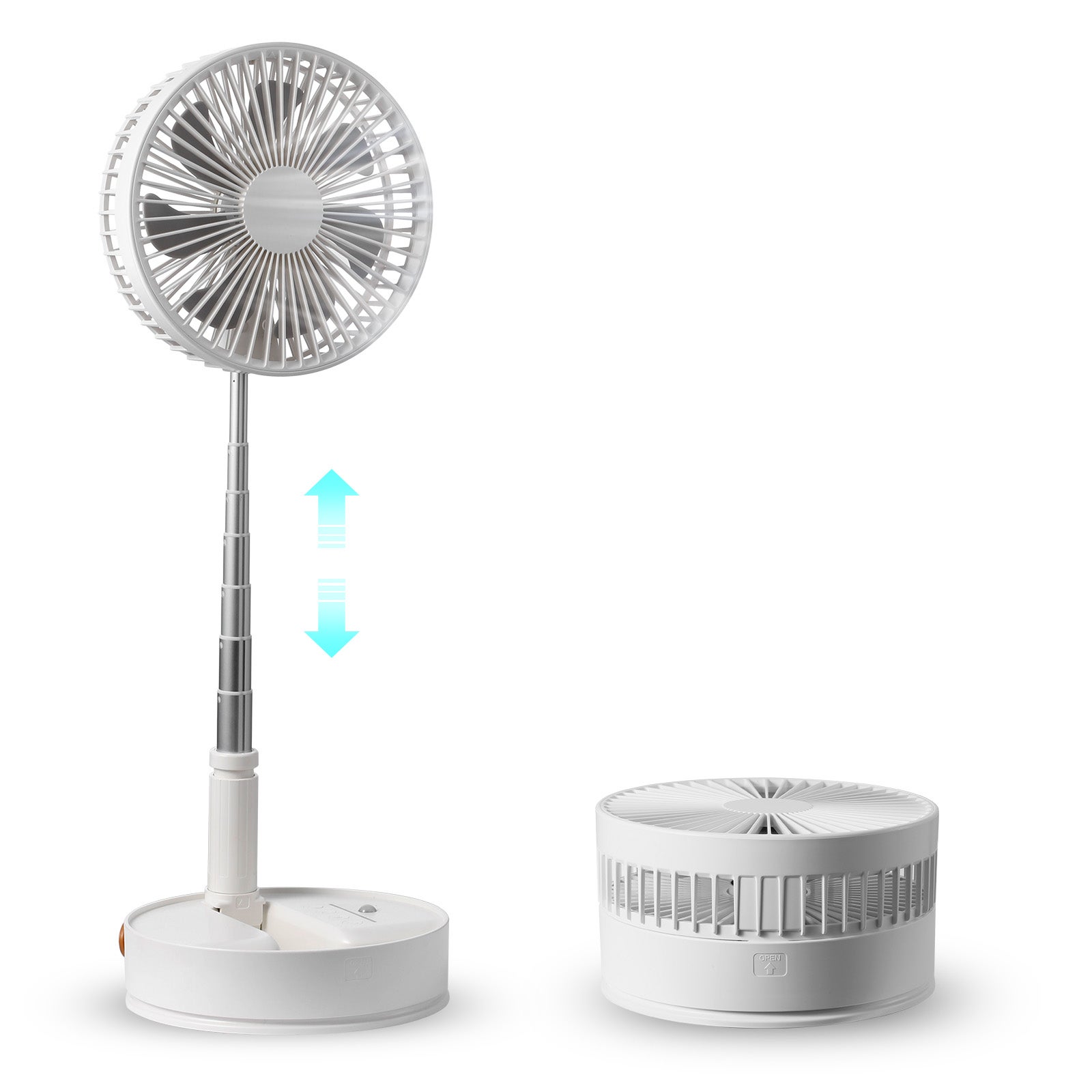 REY Ventilateur USB Portable Rechargeable, 3 Vitesses Ordinateur De