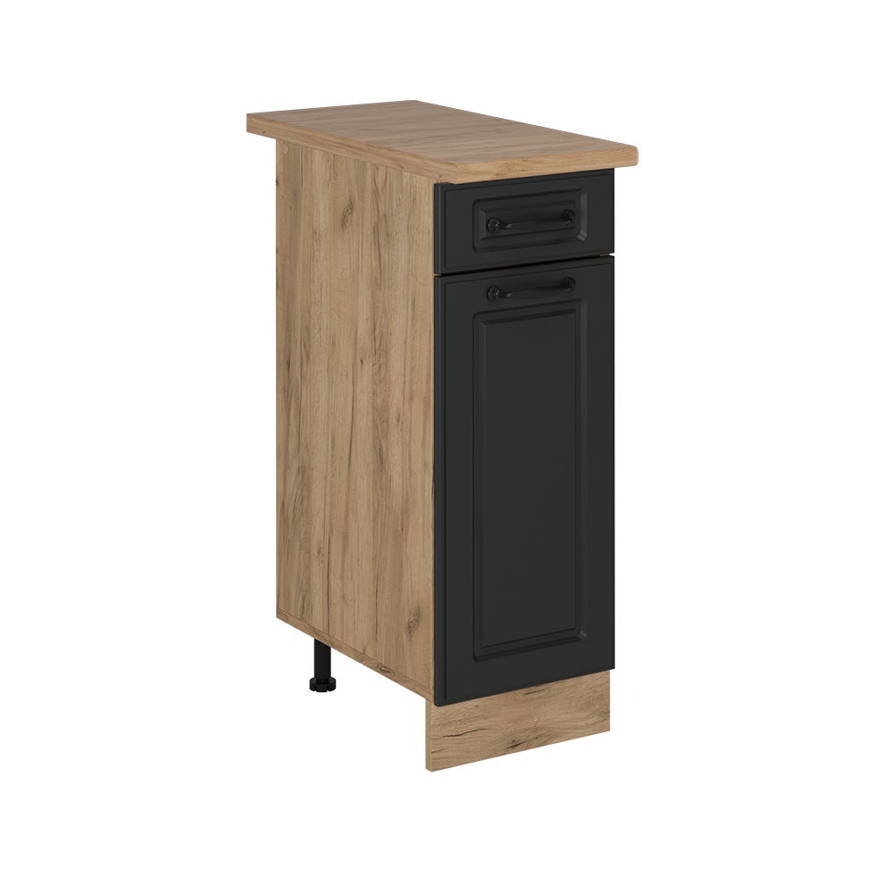 Vicco Szafka dolna do kuchni R-Line, Antracytowy domek wiejski, 30 cm , BP Dąb