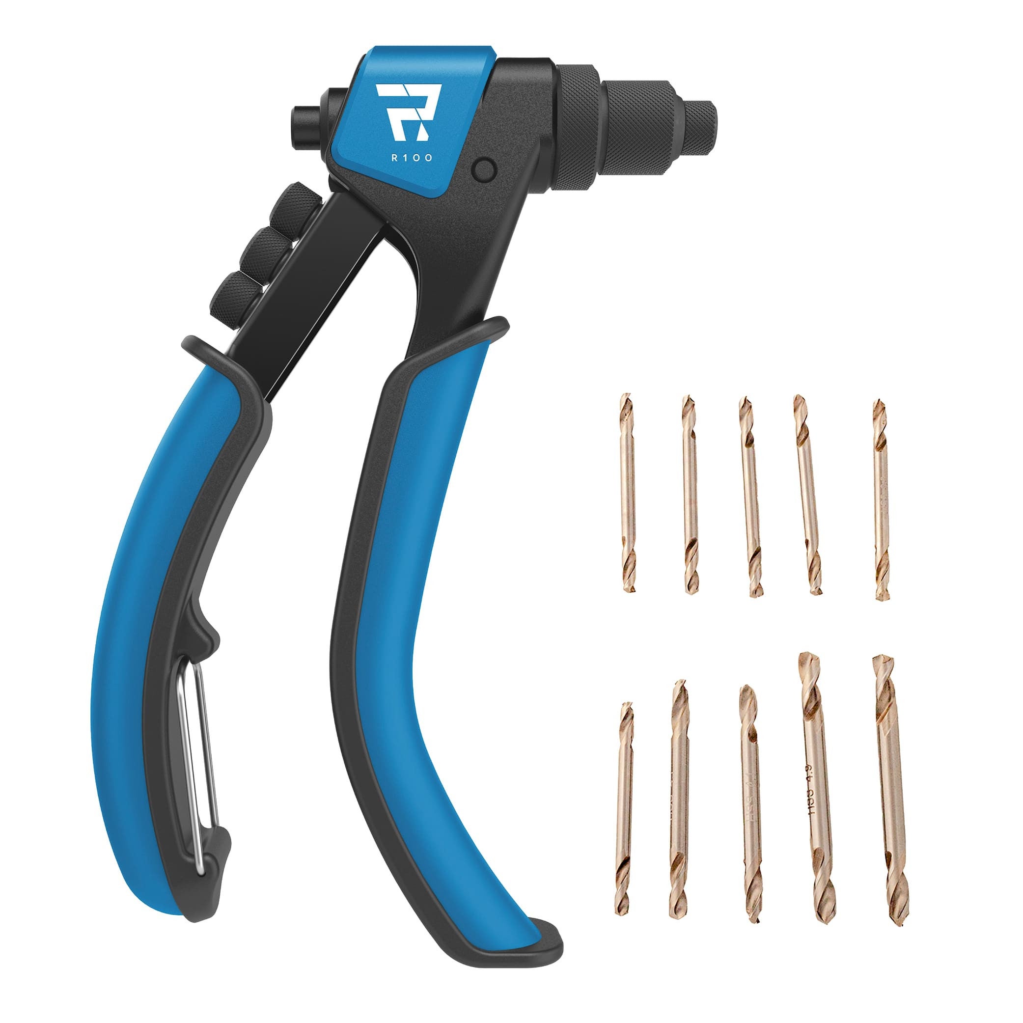 SCELL IT Pack Pince à Riveter R100 avec 10 Forets HSS pour rivets ...