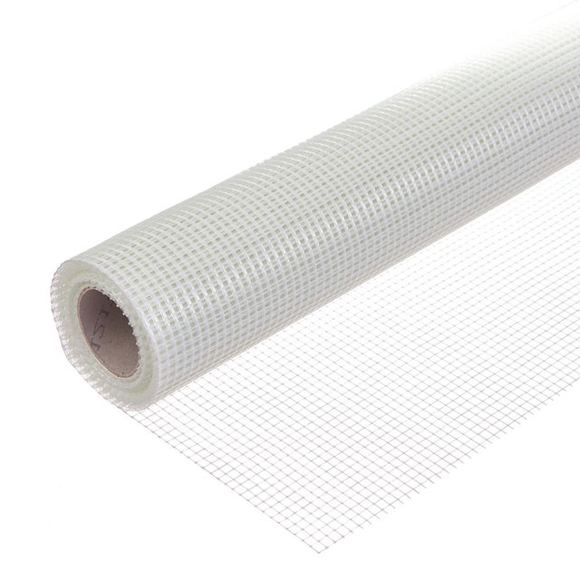 Malha de armadura de fibra de vidro Dalsys 10m² x 10m 1m Branco