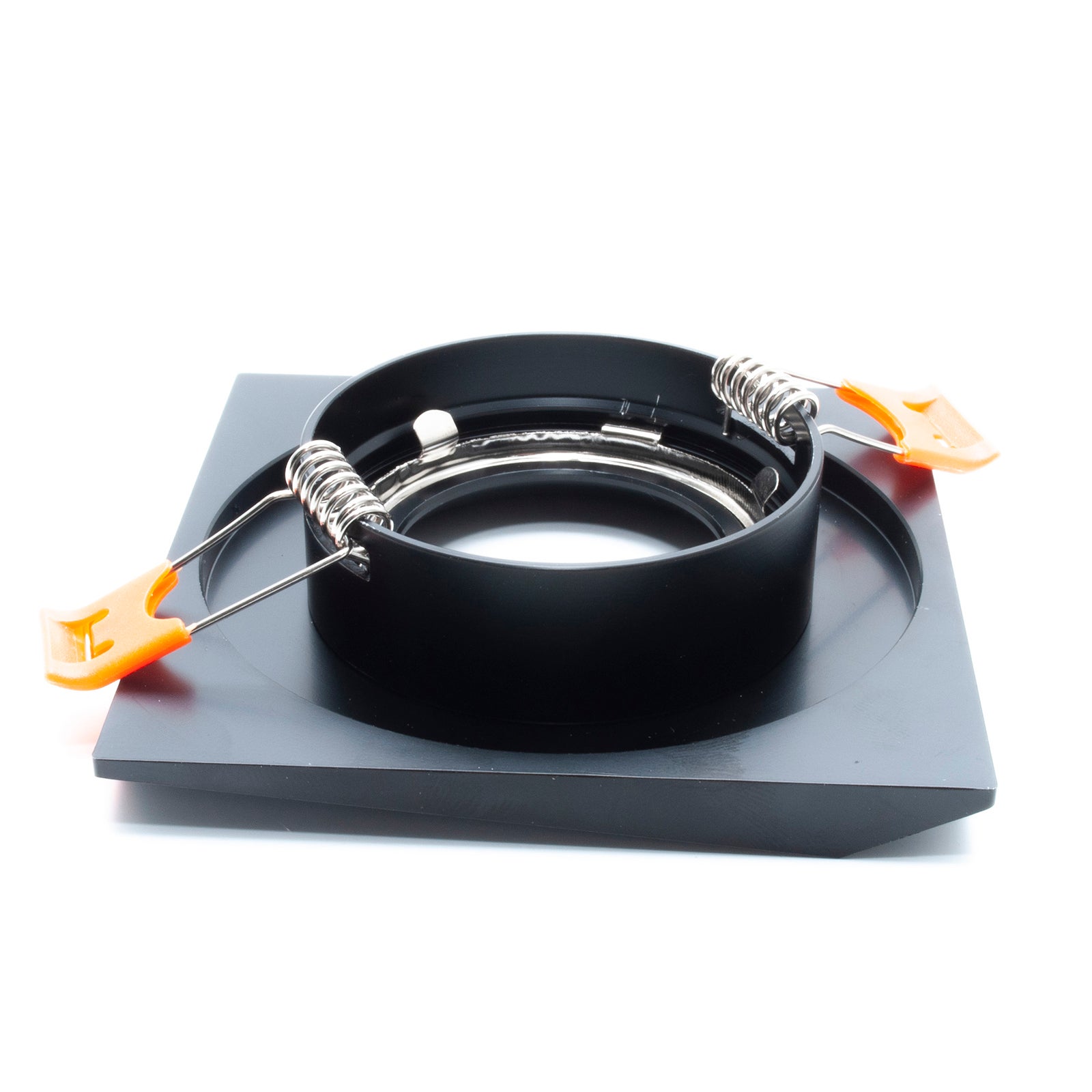 Spot encastré carré moderne lampe LED 8W GU10 plafonnier cuisine magasin bureau 230V trou 65mm NOIR BLANC 4000K - 3