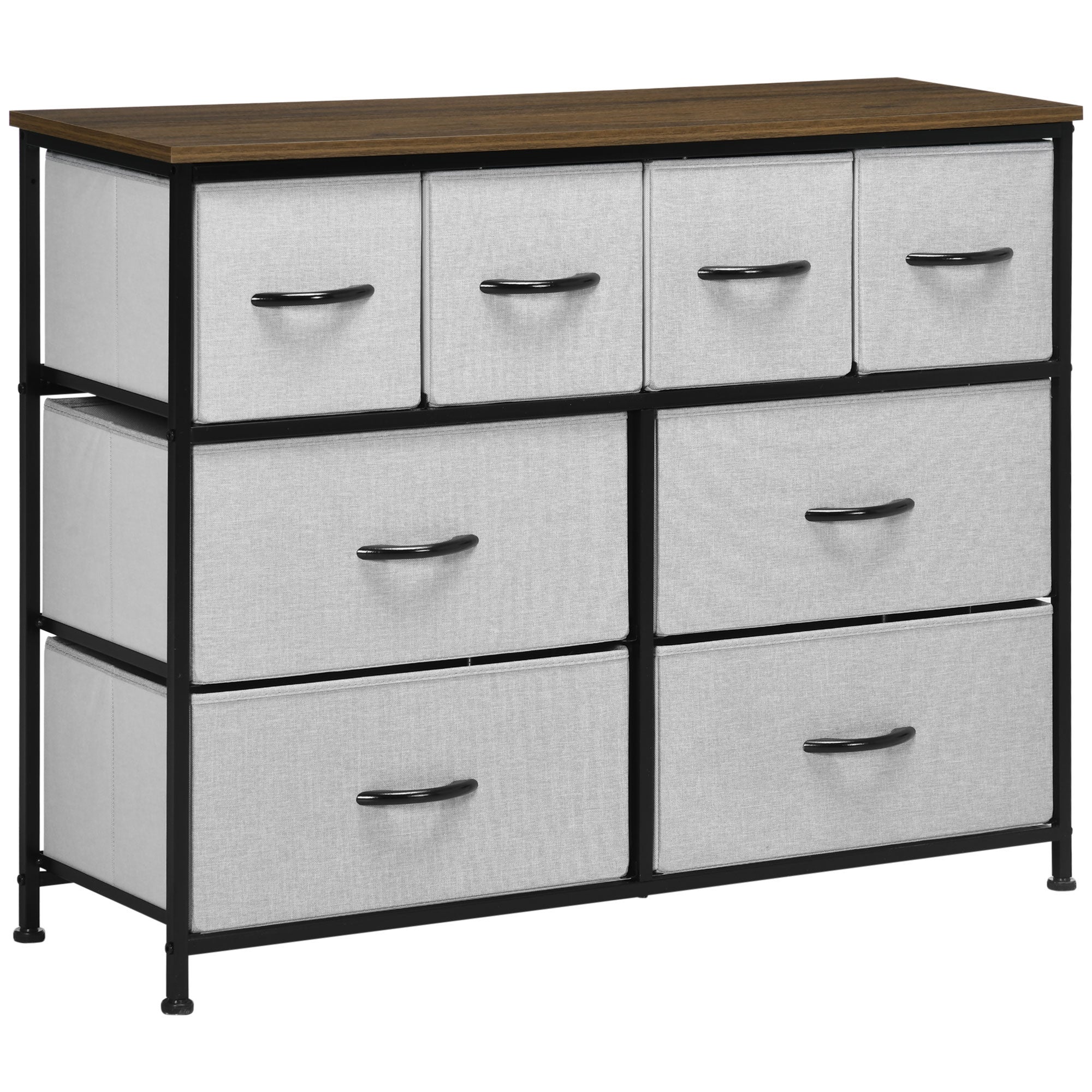 Commode 8 tiroirs meuble de rangement tiroir en tissu pliant ...