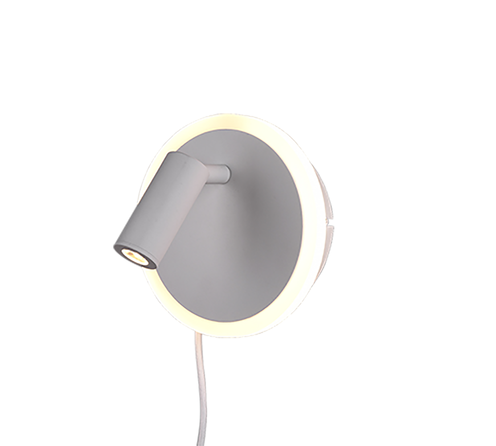 Kinkiet LED JORDAN biały 7W Ciepła biel 750lm metal wym:15x15x15cm IP20 Trio