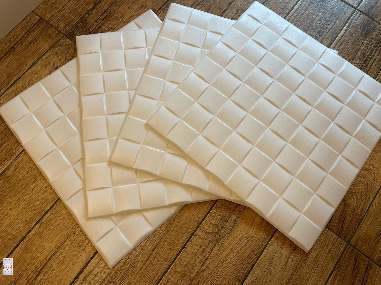 4 m² / Panneaux muraux 3D, revêtement mural, panneaux de plafond, panneaux, panneaux, blanc, MATÉRIAU POLYSTYRÈNE, épaisseur 2 mm 16 pièces - 0816 - 3