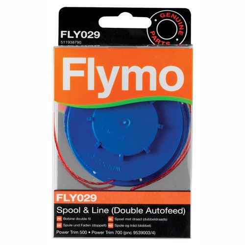 Bobines De Fil De Rechange Pour Tondeuse Flymo - Compatible Power Trim 500, Multi Trim 250D/300D Etc. - Nylon 10 M - Lot De 6