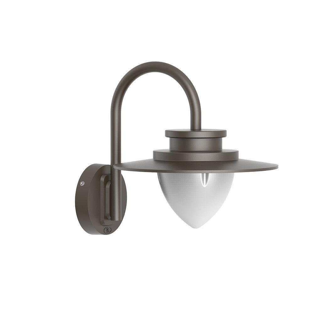 Kinkiet ścienny LED Calais 8W brązowy rdzawy 3000K IP65 IK08 Iberlamp